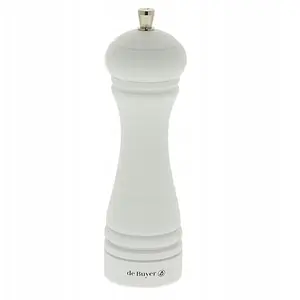 Sāls dzirnaviņas de buyer JAVA 18 cm, matēti baltas, keramikas dzirnakmens