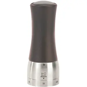 Salt mill PEUGEOT MADRAS 16 cm, chocolate finish, U-Select adjustable grind