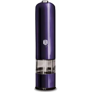 Электрическая мельница для специй berlinger haus BH-9290 — перцесольная/сольная, аккумуляторная, фиолетовая
