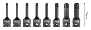 Набор торцевых головок NEO tools 10-257 — компактный набор, вес 860 г