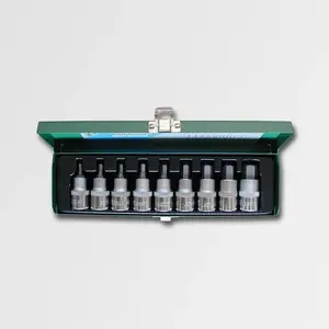 Hex Socket Bit Set 1/2" 9 pc — Honiton H4008, Allen/Hex keys and sockets