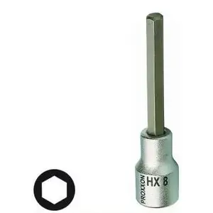 Socket bit hex 1/2" Proxxon H6 x 100 mm long (PR23475)