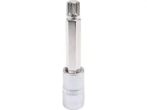 Screwdriver bit YATO YT-04354 — 12-spline flange M12, length 100 mm, 1 pc, 1/2" shank