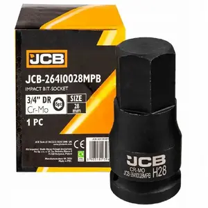 Impact Socket Bit 3/4" 28 mm (6-point) JCB