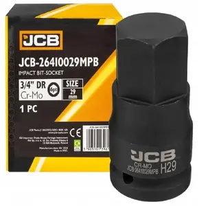 Impact Socket Bit 3/4" 29 mm (6‑point) — JCB