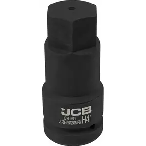 Socket bit, impact, 1" drive, 41 mm 6-point — JCB