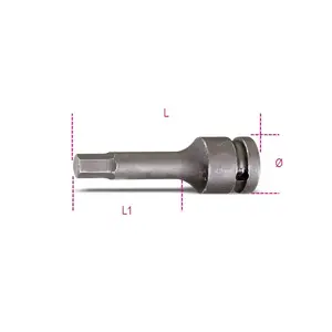 Impact Hex Socket 1/2" Beta Tools model 720ME/14 — H14 × 78 mm