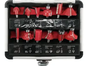 Набор фрез YATO YT-68006, 12 шт., хвостовик Ø 6 мм