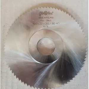 Zāģveida frēze Wapienica FP110-0100-0007 Ø100 mm Z80A HSS d22