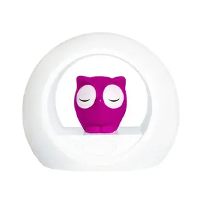 Baby night-light Zazu ZA-LOU-03 — pink/white, AC/AA battery/DC power, 60 min auto-off, bright & soft white light, 150×180×70 mm