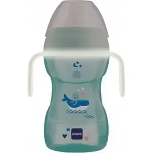 Поильник MAM Fun to Drink Cap 270 мл для мальчиков, чашка с клапаном против проливания