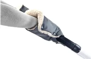 Stroller Hand Muff Sensillo Graphite — universal stroller gloves/muff, insulated, single-piece design