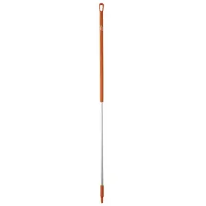 Threaded handle Vikan 151 cm Ø3.1 cm orange — aluminum shaft with PP threaded end
