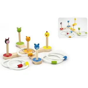 Игра метание колец Viga 50174 — деревянная игра на ловкость