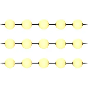 String Light Garland ORNO AD-GO-6559L2,5/10,5M — 15×1W LED, 15×60 lm, 2500K, 10.5 m