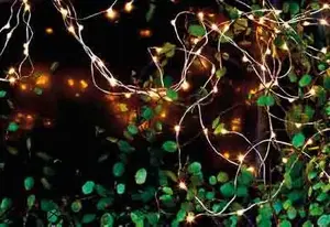 Light decoration chain Konstsmide Sirius Home Knirke — 200 LED bulbs, 4.8 W, 6 V, 1.5 m length, 5 m cable, green/transparent