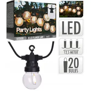 Outdoor String Lights ProGarden PARTY LIGHT 20 LED – decorative garden lighting, 20 LEDs