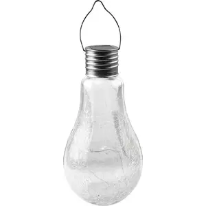 Solar hanging lamp Volteno VO1924 — bulb-style outdoor pendant, solar-powered lighting