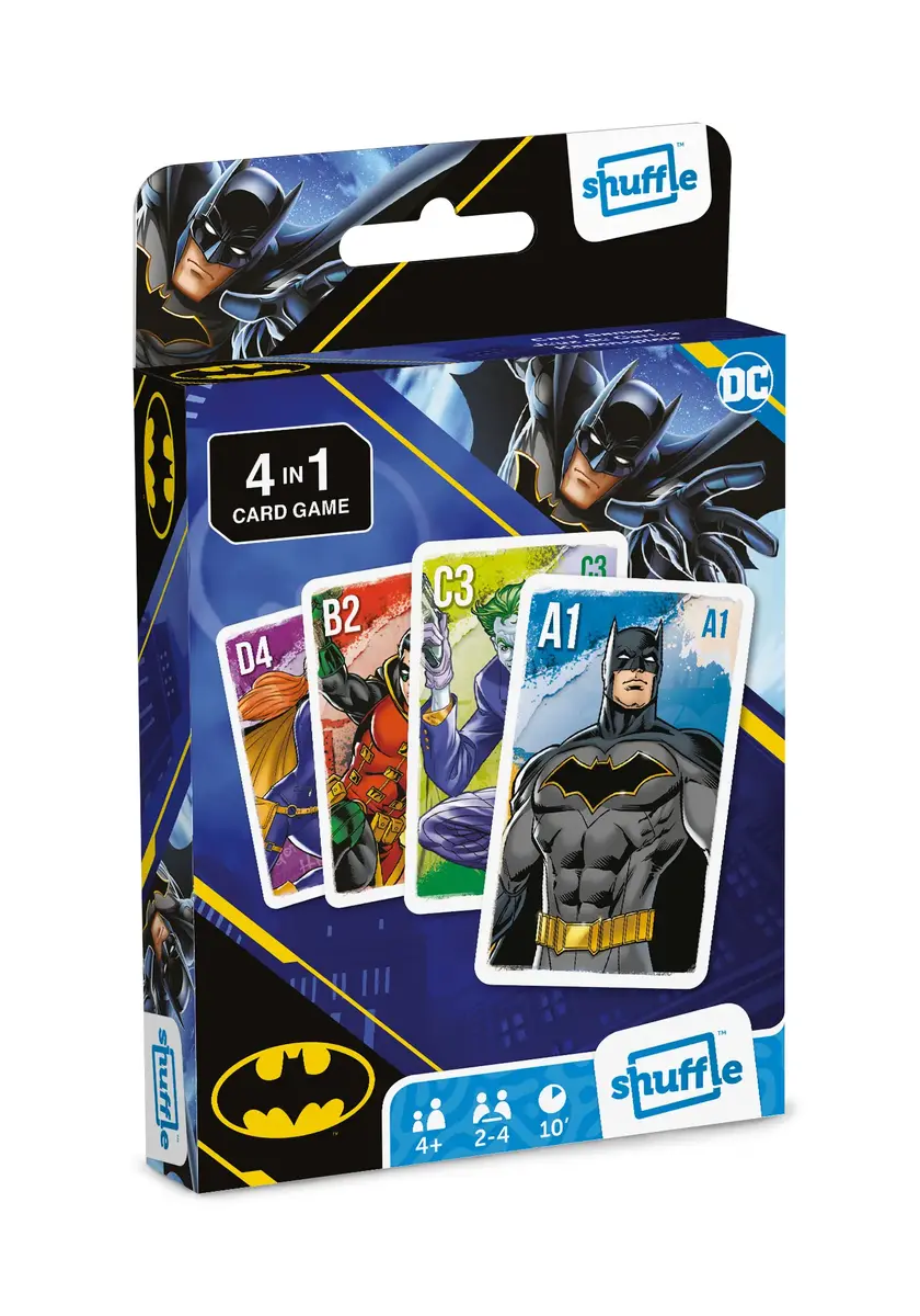 Kāršu spēle Cartamundi Shuffle Batman 4-in-1 - 5. panelis Photo 3