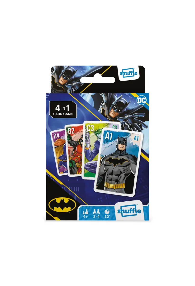 Kāršu spēle Cartamundi Shuffle Batman 4-in-1 - 5. panelis Photo 6