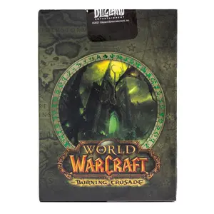 Kāršu komplekts Bicycle World of Warcraft: The Burning Crusade — 56 gab., zaļas, kartons, 65×92 mm