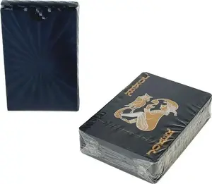 Playing Cards Adar — black deck, standard poker size, 52 cards