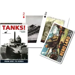 Galda spēle Piatnik Tanks! (96956) — karšu spēle ar tankiem