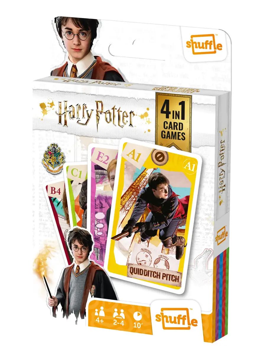 Card Game Cartamundi Shuffle Harry Potter 4-in-1 Photo 2