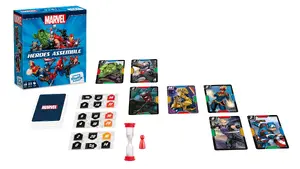 Настольная игра Cartamundi Shuffle Marvel Heroes Assemble — путешествия/приключения, 8+, 10 минут