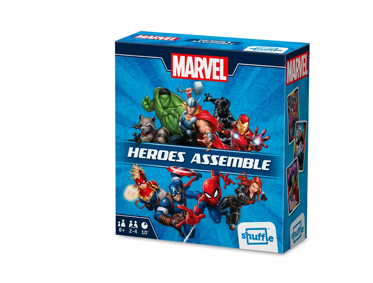 Kāršu spēle Cartamundi Shuffle Marvel Heroes Assemble Photo 8