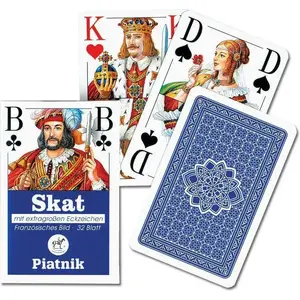 Игральные карты Piatnik Skat — традиционная колода 32 карты (от семёрок) PIATNIK 77160