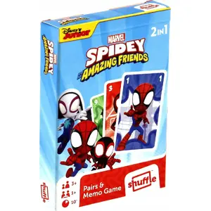 Card game Cartamundi Gra Piotruś i Memo Spidey — matching and Old Maid style play, illustrated character cards
