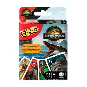 Card Game MATTEL UNO Jurassic World Rebirth — Shedding Card Game, Age 7+
