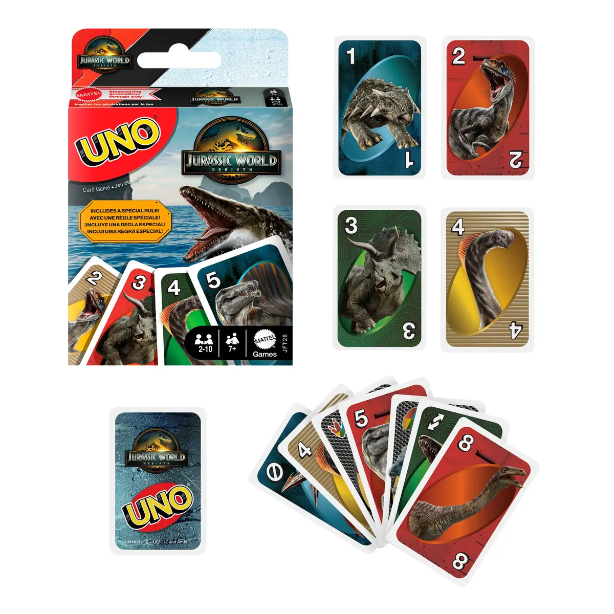 Карточная игра MATTEL UNO Jurassic World Rebirth Photo 2