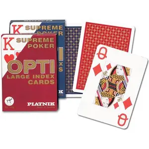 Игральные карты Piatnik Opti Poker 52 карты плюс 2 джокера, модель 77142