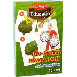 Board game TREFL Edu-Piotruś – Prawda czy Fałsz (educational truth-or-false quiz)
