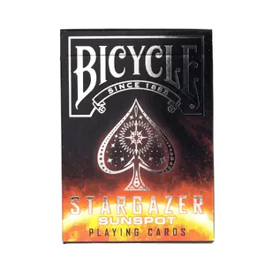 Playing cards Bicycle Stargazer Sunspot — 56 cards, blue, 65×92 mm, U.S. Playing Card Co.