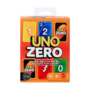 Карточная игра MATTEL UNO Zero — шеддинг-игра, для детей от 7 лет, в наборе колода и бланк для очков