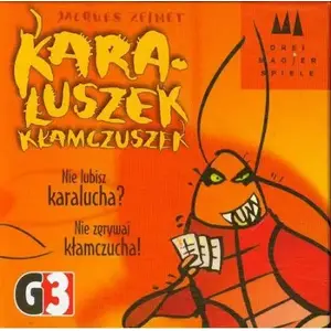 Board game G3 Karaluszek kłamczuszek — family party game, players take turns guessing and bluffing