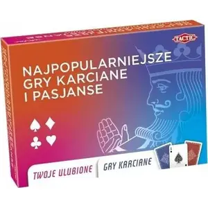 Набор настольных игр TACTIC — Tactic Gra Najpopularniejsze gry karciane i pasjanse (коллекция карточных игр и пасьянсов)