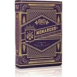 Игральные карты Bicycle Monarch Purple, стандартная колода 52 карты + 2 джокера