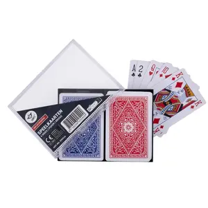 Quint Komplet 2-player card set in case, 100% plastic, 4 index tabs