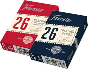 Игральные карты Fournier Kortos Fournier 26, 52 карты, стандартная колода, синяя коробка