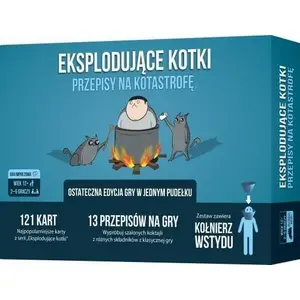 Карточная игра Rebel «Взрывающиеся котики: Рецепты катастрофы» (польское издание) — настольная командная игра