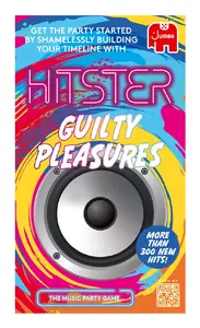 Board game Jumbo Hitster Guilty Pleasures Nordic — Party game, 14+ years, 10 min playtime