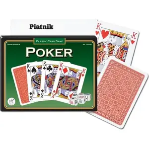 Playing Cards Piatnik Extra Poker — Piatnik deck for poker games (standard 52 cards + 2 jokers)