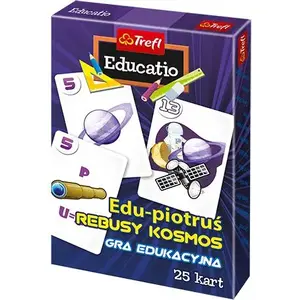 Board Game TREFL Edu-Piotruś — Rebusy kosmos (educational card game, puzzles)