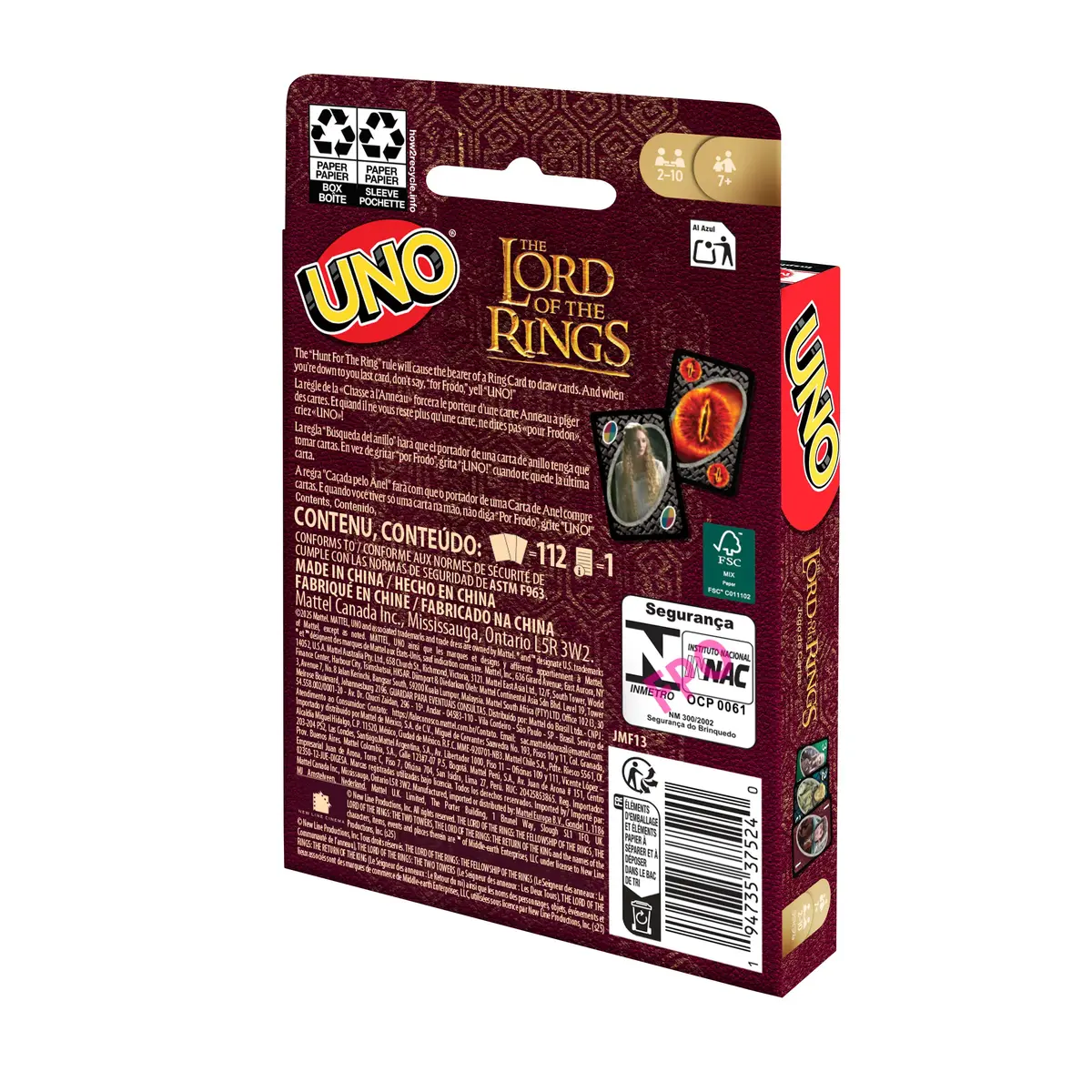 Карточная игра MATTEL UNO The Lord of The Rings Photo 6