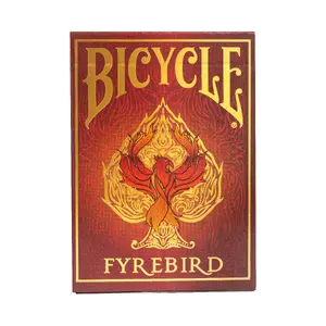 Playing Cards Bicycle FYREBIRD — 56 cards, red, for ages 4+