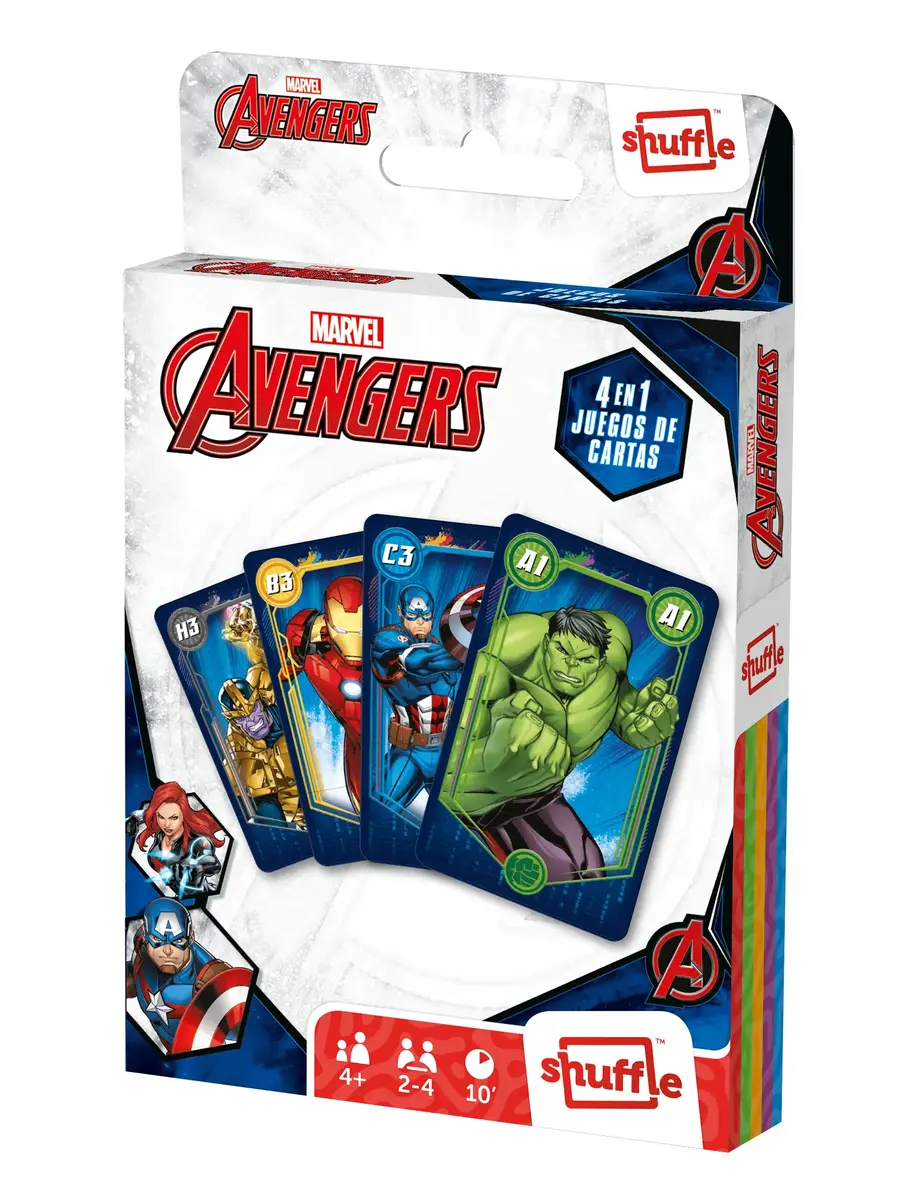 Kāršu spēle Cartamundi Shuffle Marvel Avengers 4-in-1 Photo 3